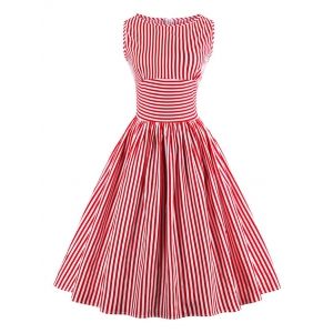 Vintage Stripe Pin Up Dress