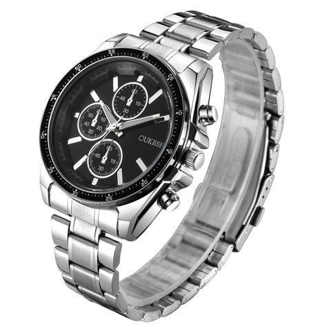 Firstgrabber OUKESHI Alloy Strap Quartz Watch