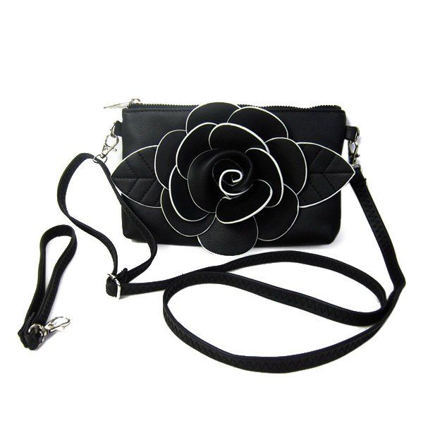 [33% OFF] Cross Body Flower Wristlet Bag | Rosegal