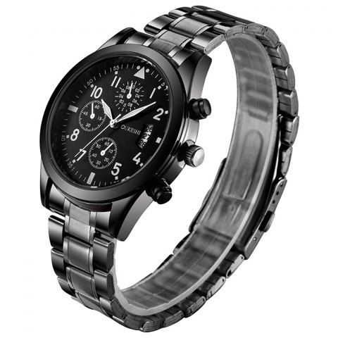 Firstgrabber OUKESHI Number Date Wrist Quartz Watch