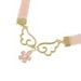 Faux Pearl Flower Wings Choker Necklace -  