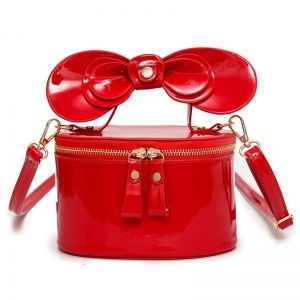Bowknot Patent Leather Crossbody Bag