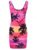 Coconut Palm Slinky Dress -  