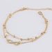 Beads Faux Pearl 8 Shape Double Layered Anklet -  