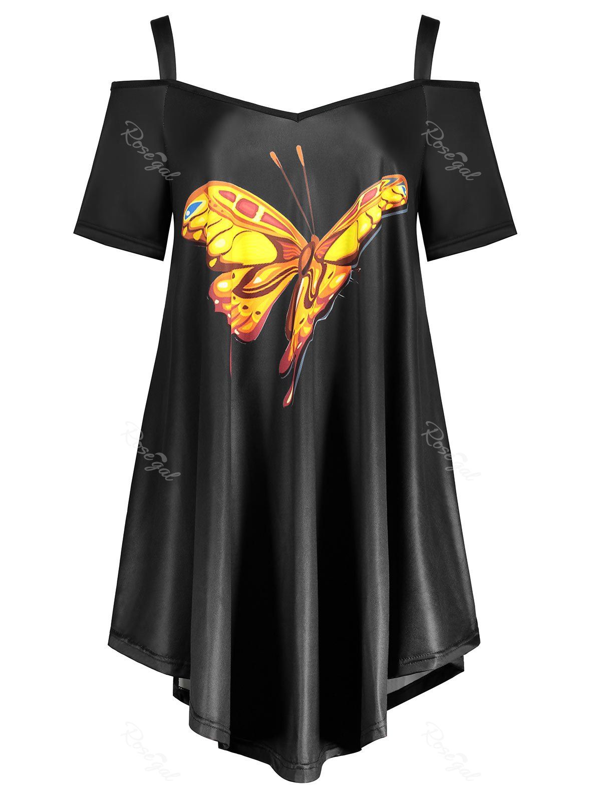 womens butterfly print top