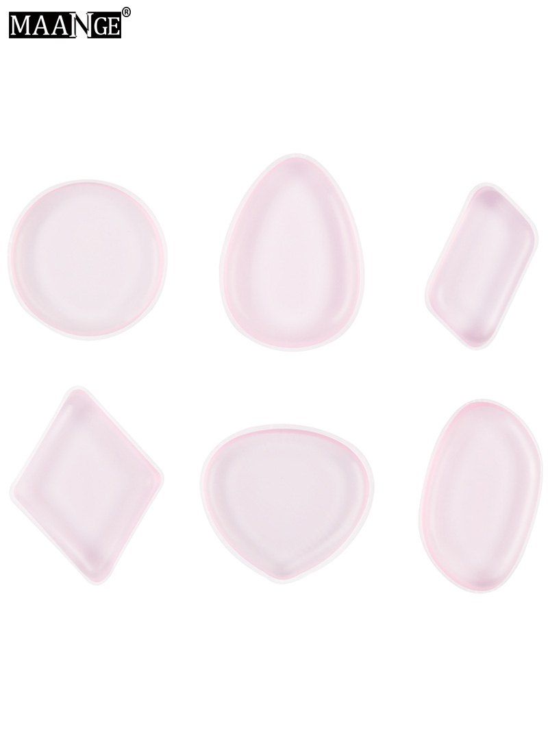 

MAANGE 6PCS Silicone Makeup Sponges, Pink