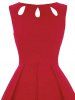 Cut Out Skater Dress -  