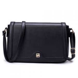 Flap Faux Leather Crossbody Bag