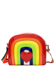 Cross Body Patent Leather Rainbow Bag
