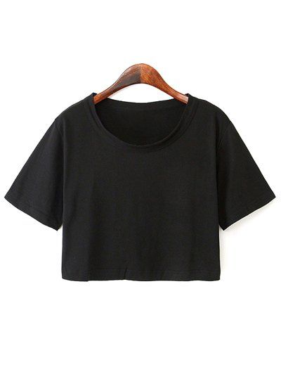 plain crop top shirts