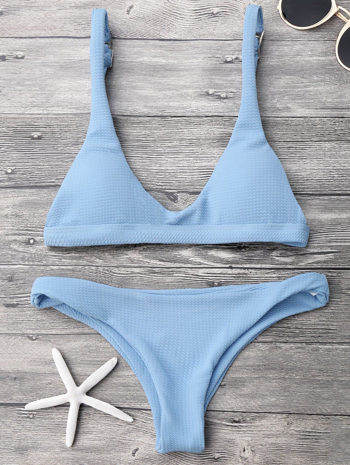 padded scoop neck bikini