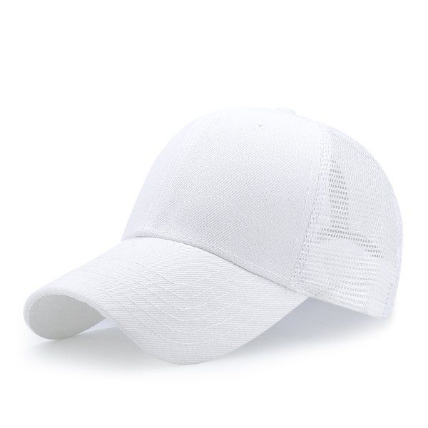 

Breathable Mesh Insert Outdoor Baseball Hat, White