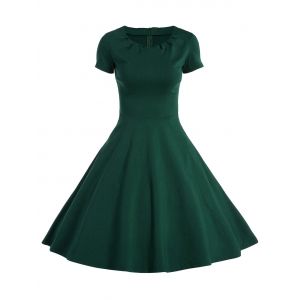 A Line Vintage Dress with Sleeves