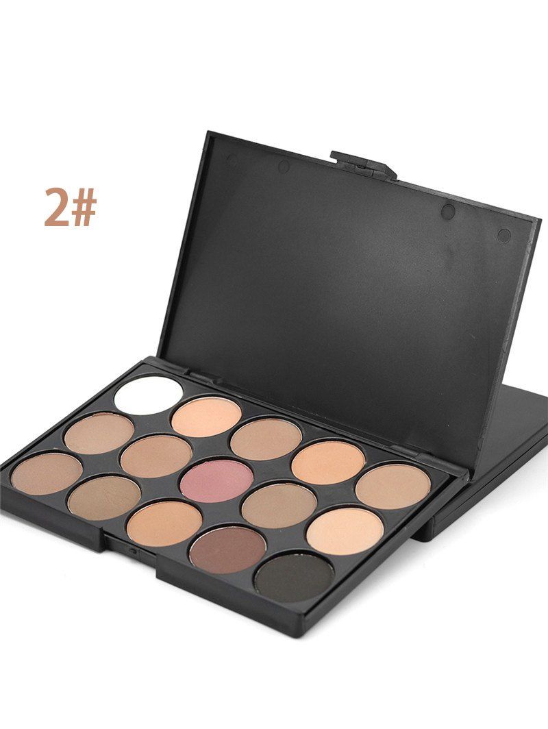 

15 Colours Shimmer Matte Powder Eyeshadow Palette, #02