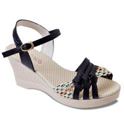 Weaving Wedge Heel Knot Sandals