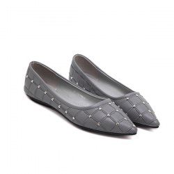 Pointed Toe Rivets Flat Shoes
