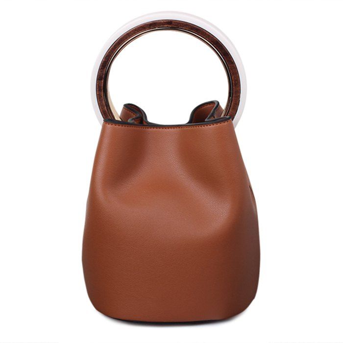 [40 OFF] Top Handle Bucket Bag With Pouch Bag Rosegal