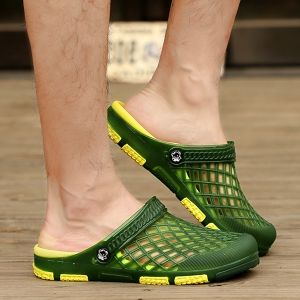 Plastic Hollow Out Slippers
