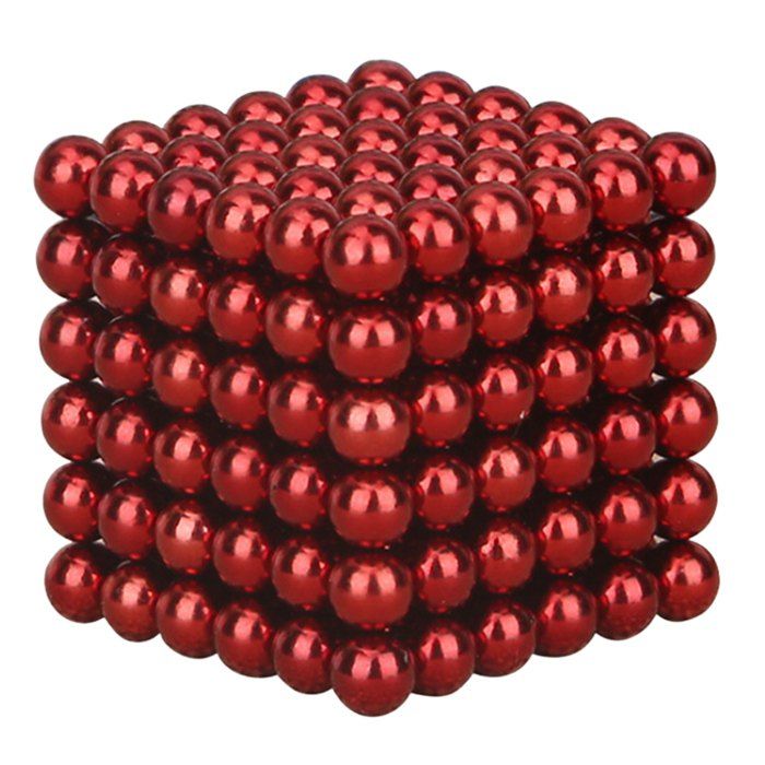 

216 Pcs 3mm Education Toys Magnet Toys Multi Molding Magnetic Balls, Red