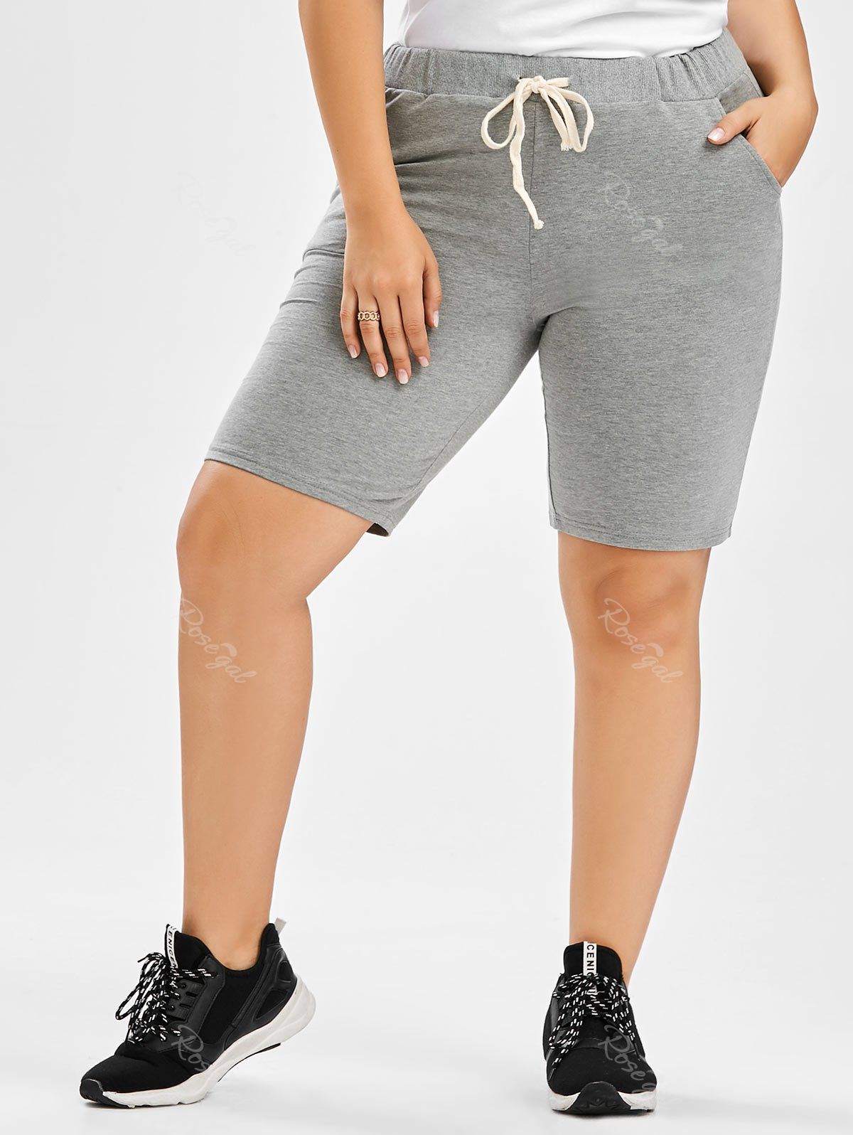 plus size jogger shorts