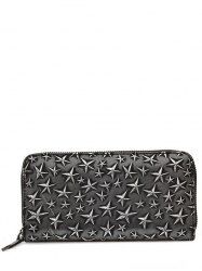 Star Embossing Clutch Wallet