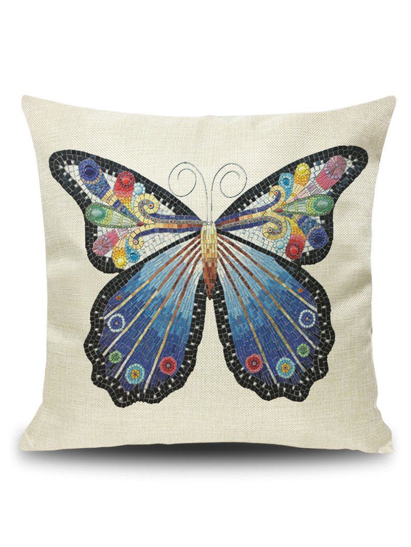 

Art Butterfly Throw Pillowcase Cover, Palomino