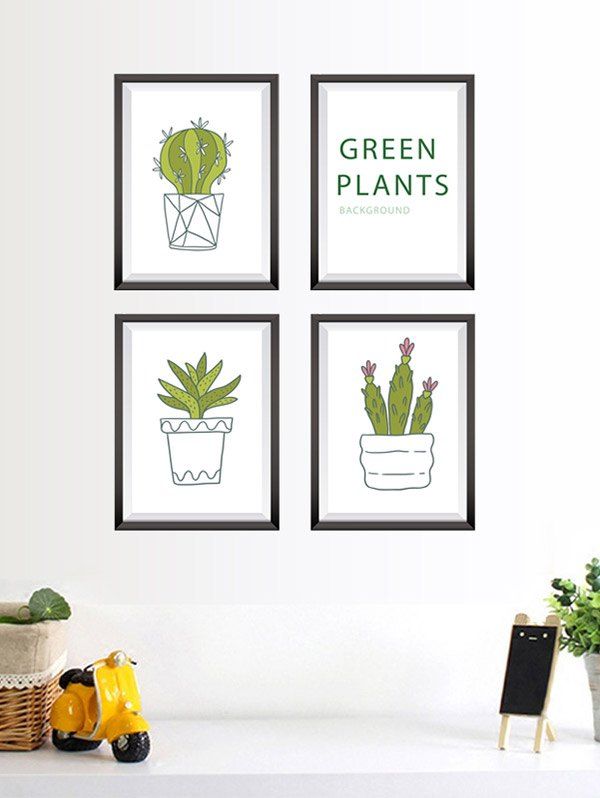 2019 Vinyl Cactus Plant Photo Frame Wall Stickers Rosegal Com Unique Vinyl Cactus Plant Photo Frame Wall Stickers