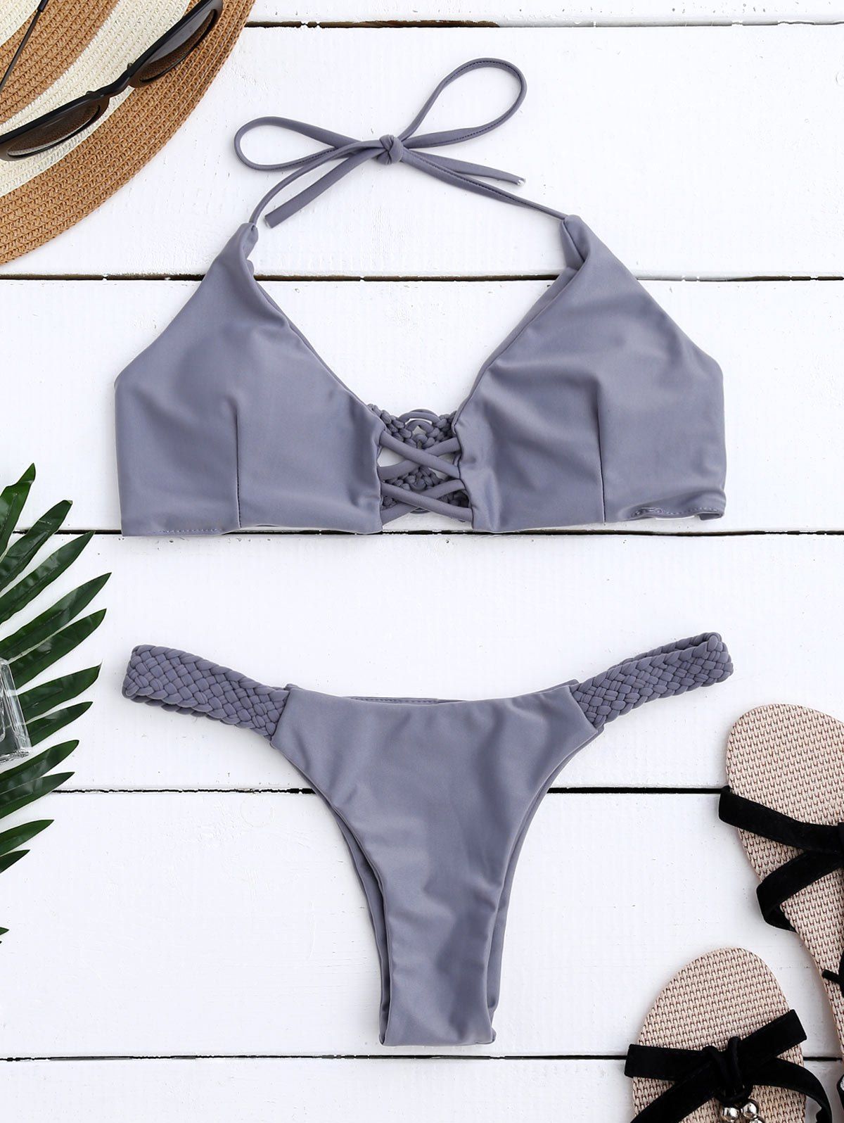 criss cross front bikini