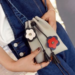 Tassel Flower Mini Crossbody Bag