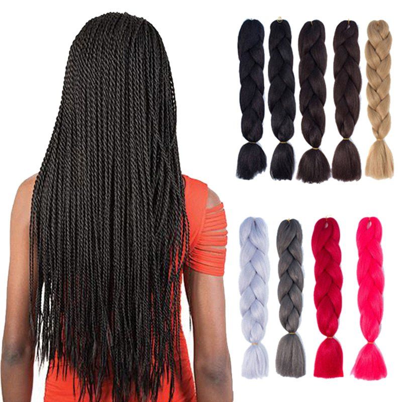 

Synthetic Kanekalon Braiding Hair Extension, Black
