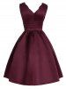 Sweetheart Neck Vintage Fit and Flare Dress -  
