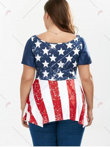 plus size patriotic tunic