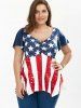 plus size patriotic tunic