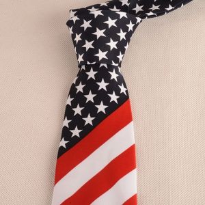 Blue/red American Flag Element Tie | RoseGal.com