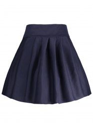 A Line High Waisted Mini Skirt -  