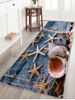 Velvet Starfish Conch Floor Area Rug -  