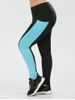Plus Size Two Tone Sporty Leggings with Pocket -  