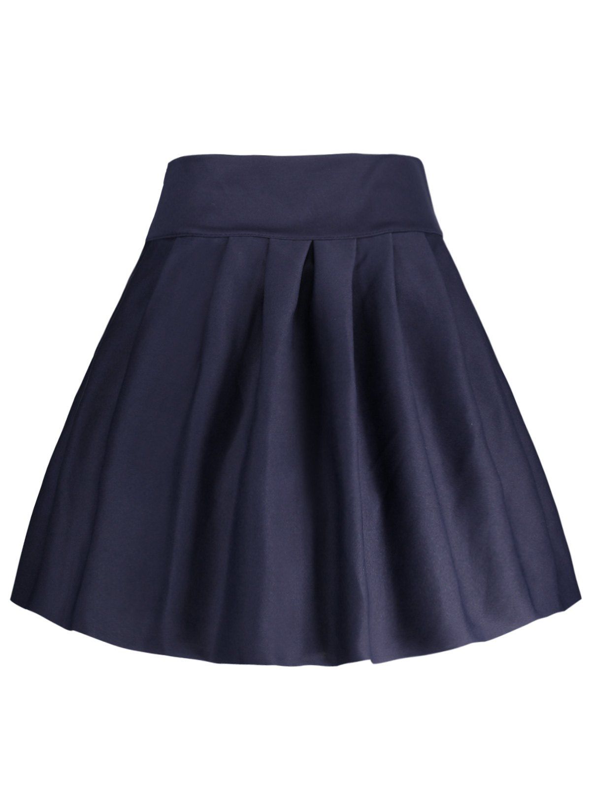 Online A Line High Waisted Mini Skirt  