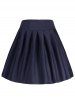 A Line High Waisted Mini Skirt -  