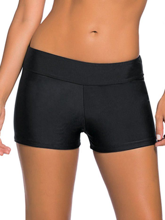 [37% OFF] Mid-Waist Boyleg Shorts | Rosegal