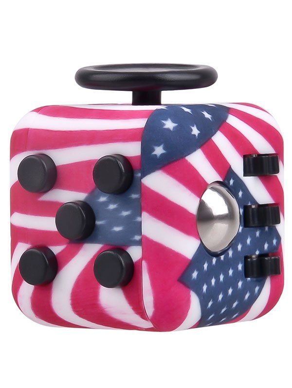 

Novelty EDC Toy Stress Relief Fidget Magic Cube, Vermilion