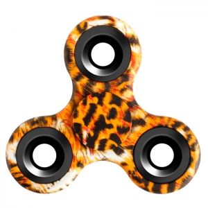 

Stress Relief Fiddle Toy Triangle Patterned Fidget Spinner, Leopard