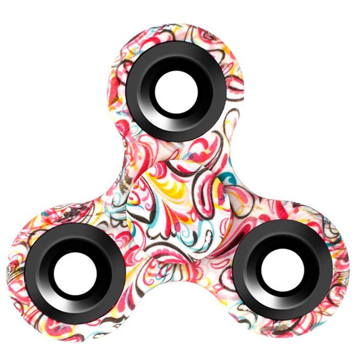 

Stress Relief Fiddle Toy Triangle Patterned Fidget Spinner, Colormix