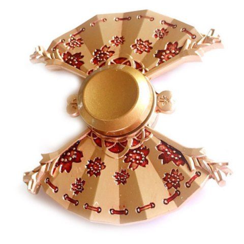 Rose Gold Alloy Fid Spinner Xiao Qiao Bowknot Finger Gyro