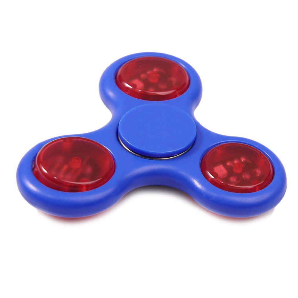 

Flash Triangle Finger Toy Fidget Spinner, Blue