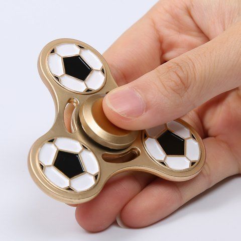 Golden 7 5 7 5 1cm Football Pattern Metal Fid Spinner For Killing