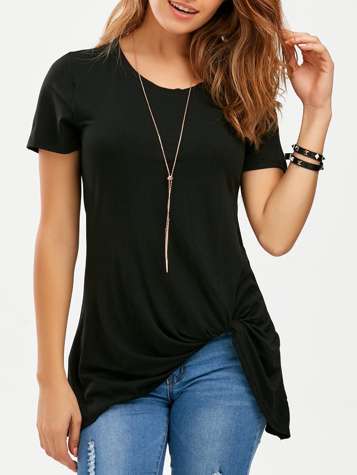 longline black shirt womens uk