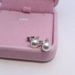 Artificial Pearl Kitten Stud Tiny Earrings -  