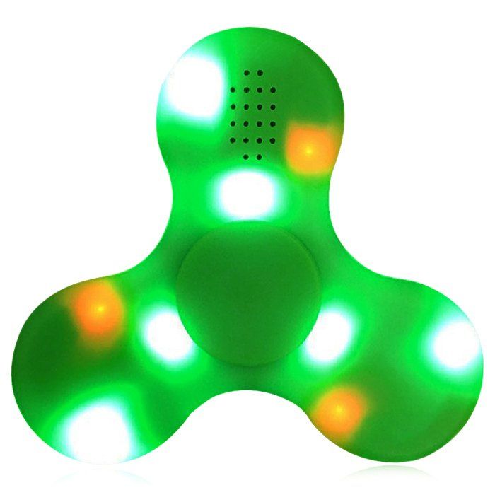 

LED Lights Fidget Spinner with USB Charging Bluetooth Speaker, Green