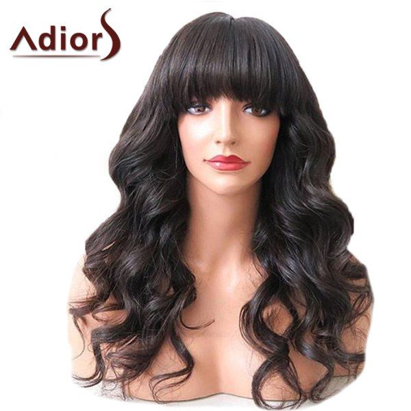 [20 Off] Adiors Long Full Bang Shaggy Wavy Synthetic Wig Rosegal